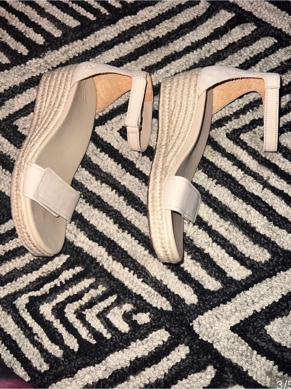 Abeo Neutral Espadrille Ankle-Strap Wedge Sandal